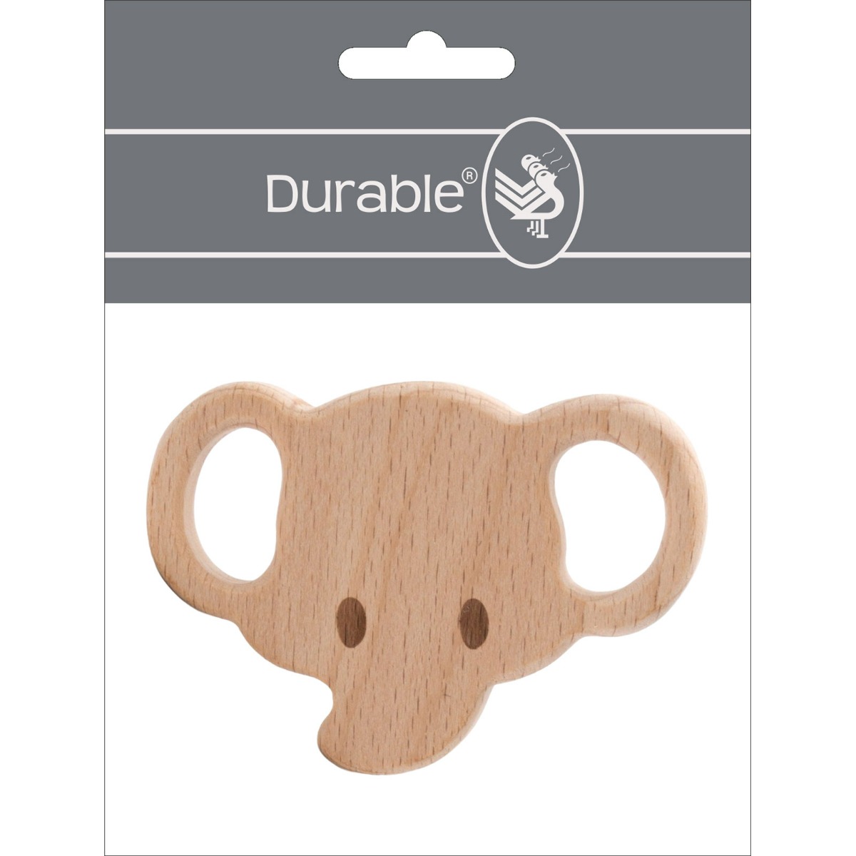 Durable 020.1010 Bijtring Hout Olifant,  1 stuk - Kaart