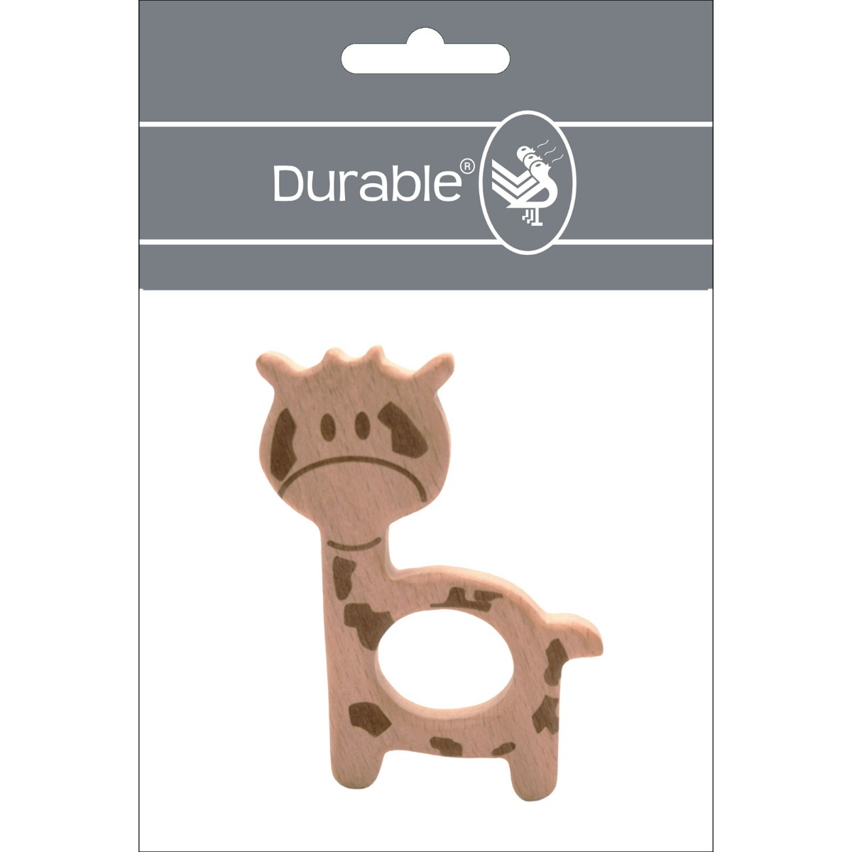 Durable 020.1099 Bijtring Hout Giraf,  1 stuk - Kaart