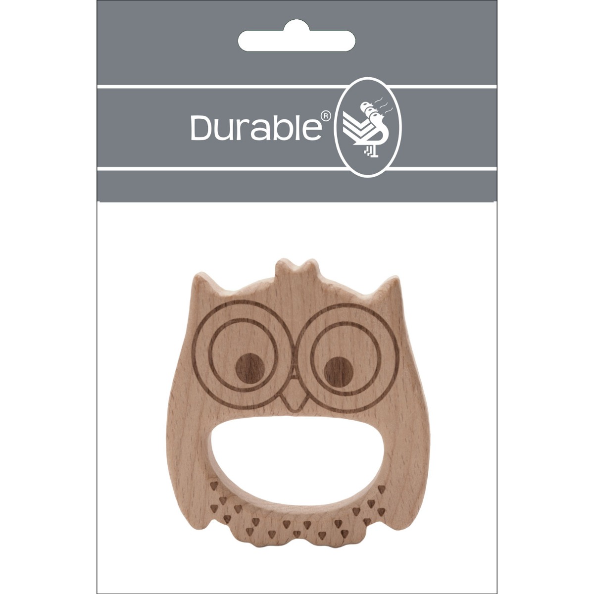 Durable 020.1101 Bijtring Hout Uil,  1 stuk - Kaart