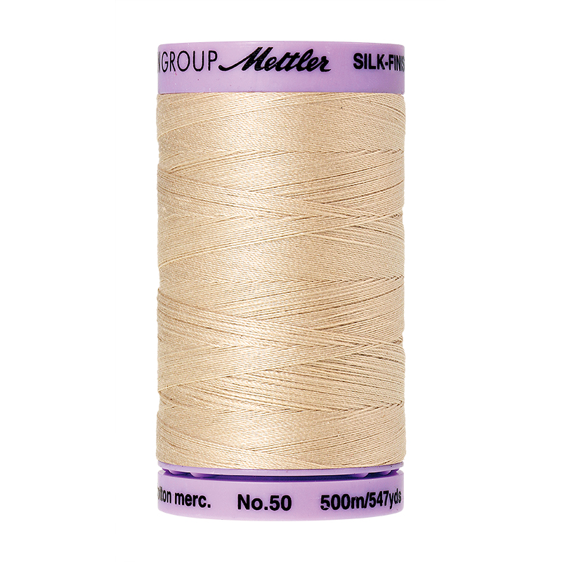 Amann Mettler 9104 Silk Finish Cotton naaigaren 500 meter 100% katoen dikte 50 - Kleur 1000