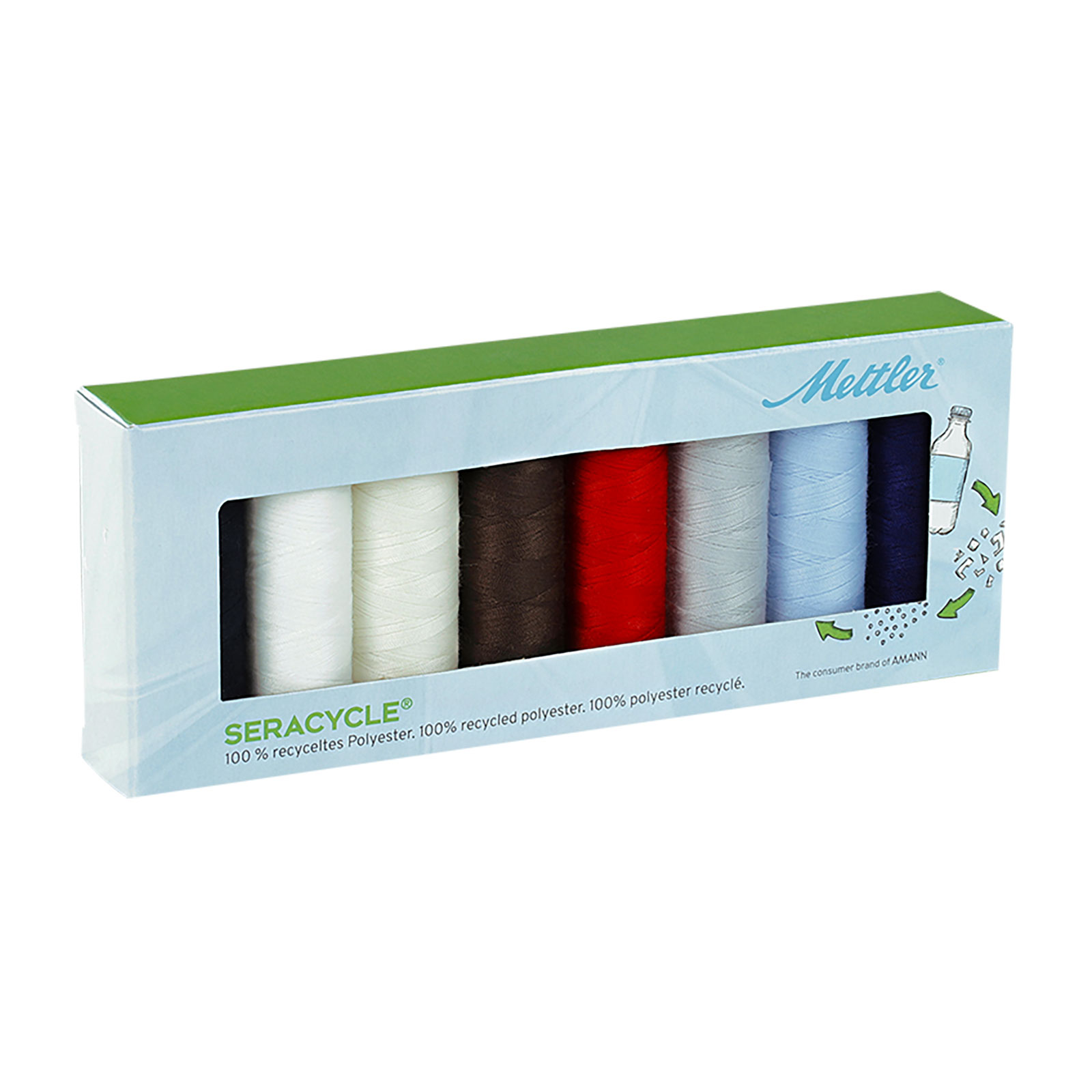 Amann Seracycle naaigarenset 8 spoelen van 200mtr - SET