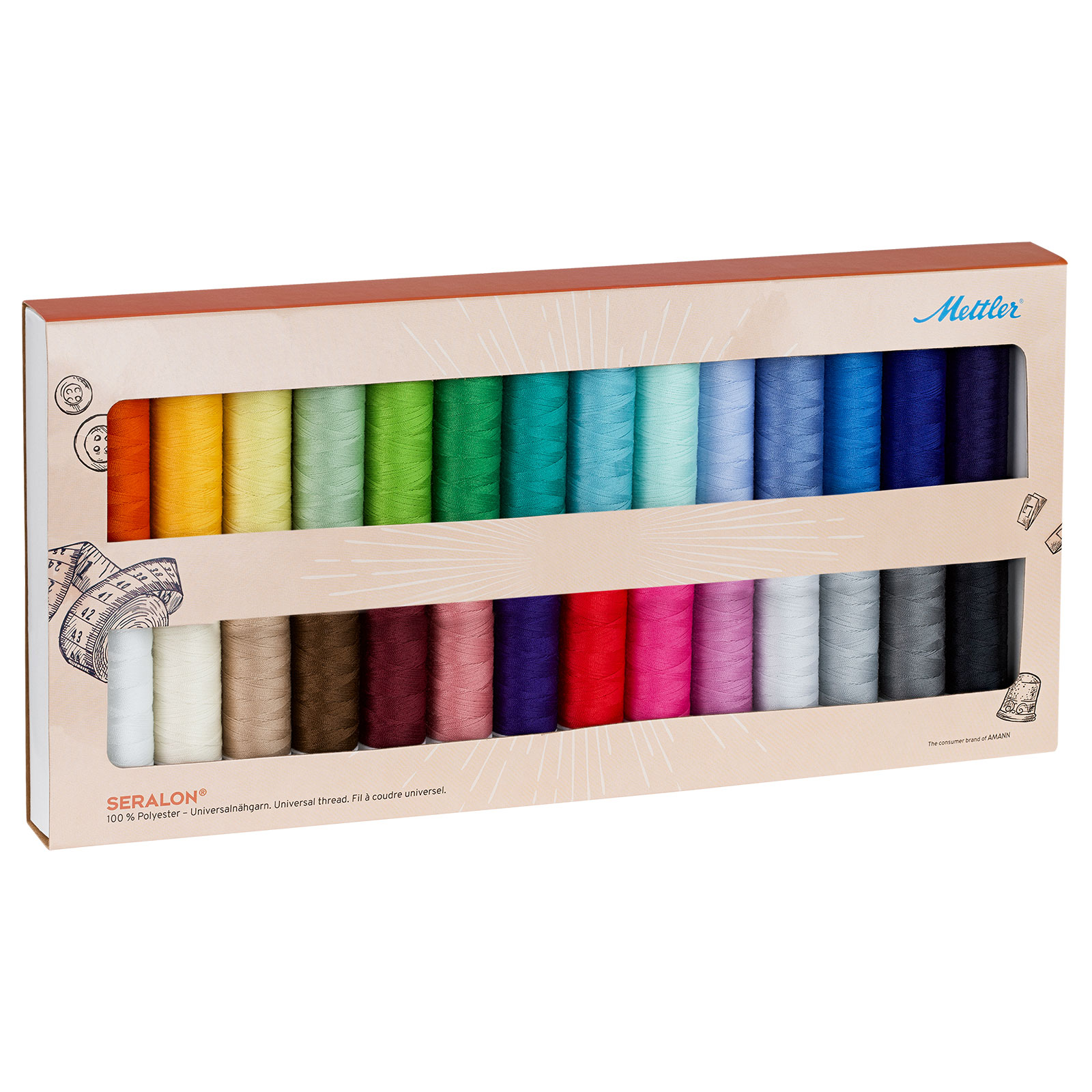 Amann Mettler SE28 Allesnaaigarenset Seralon 28 x 200mtr - STUK