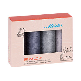 Amann Mettler SE4 Allesnaaigarenset 4 x 200 meter grijze kleurtinten - STUK