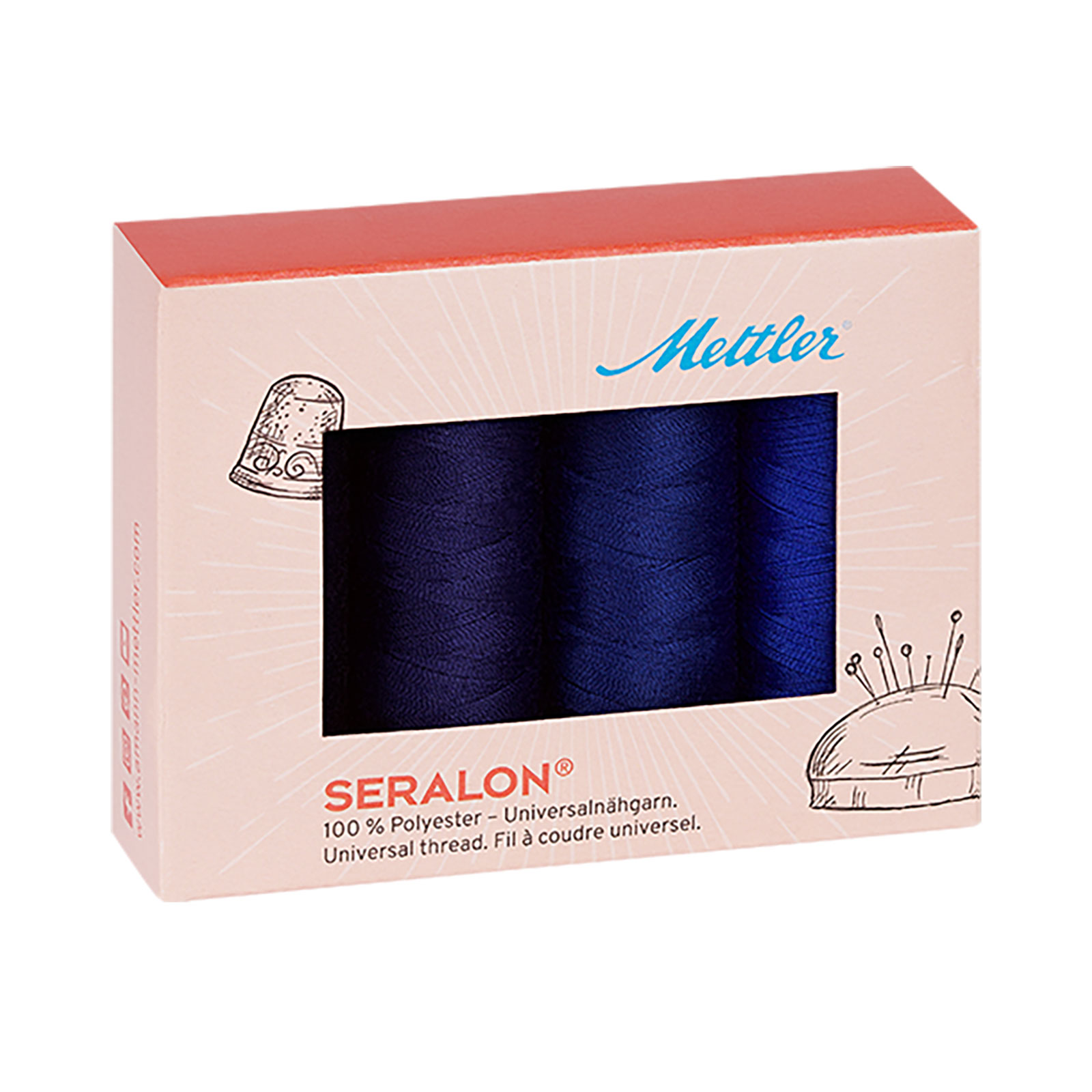 Amann Mettler SE4 Allesnaaigarenset 4 x 200 meter navy kleurtinten - STUK