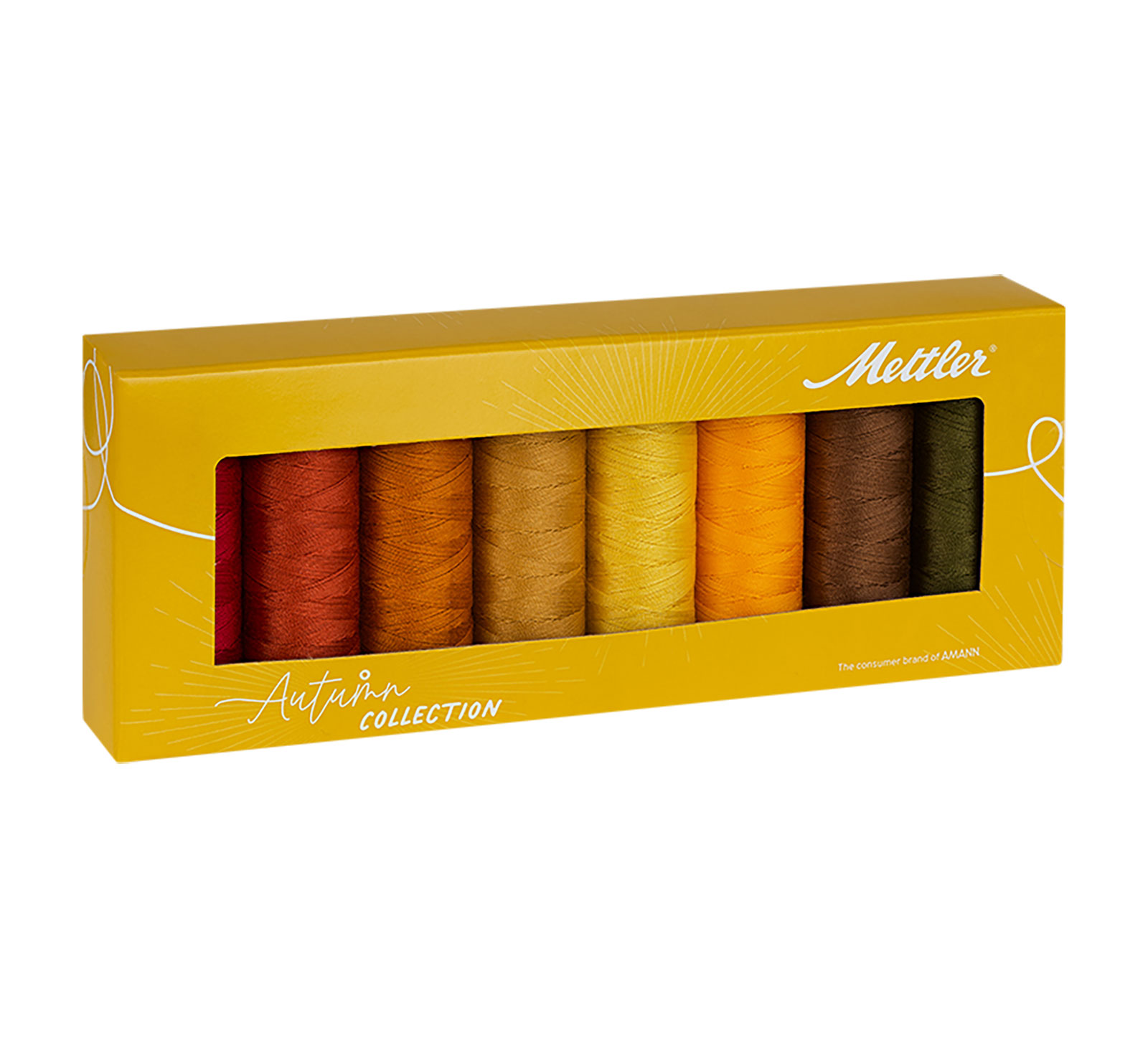 Amann Mettler SFC8AUTUMN Silk Finish Cotton naaigarenset, 8 x 150 meter - STUK