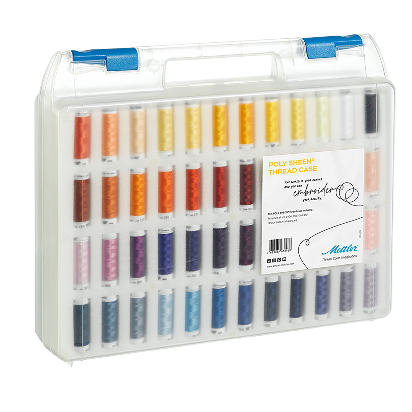 Amann Mettler TCPS96 Garenbox Polysheen machineborduurgaren 96 x 200 meter - STUK