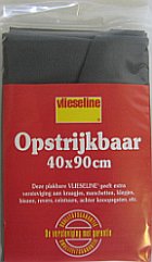 Antex 231020 vlieseline 40x90 cm zwart strijkbaar - STUK