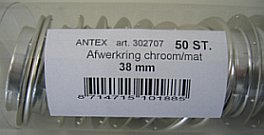 Antex 302707 Afwerkring 38 mm chroom mat - STUK