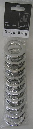 Antex 328793 Deco Ringen 35,5x55mm chroom 10 stuks - STUK