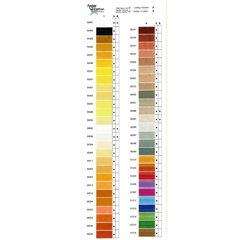 Anchor 4517050 Cotton dikte 50 25g. - Kleur 1