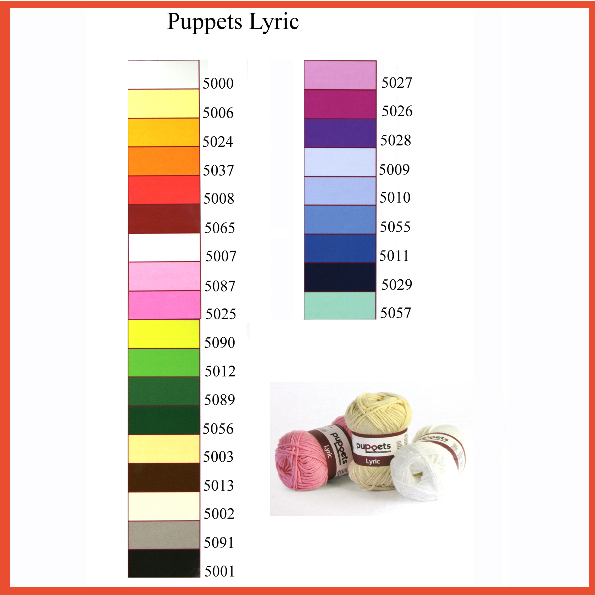 Anchor 4572008 Puppets Lyric 50 gram dikte 8 - Kleur 108