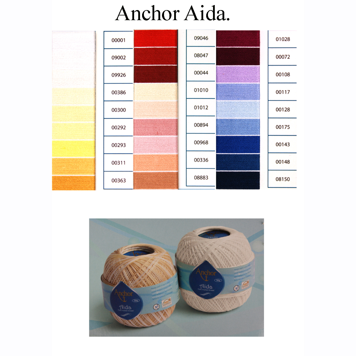 Anchor 4773010 Aida haakgaren 50 gram dikte 10 - Kleur 175