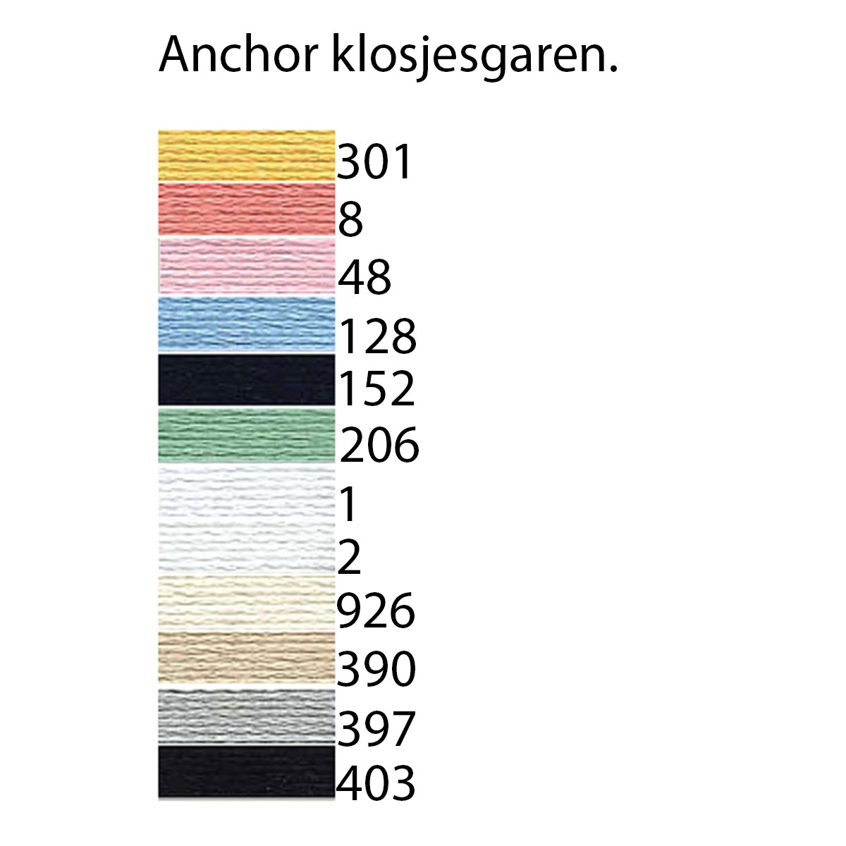 Anchor T194020 Kantklosgaren 500 meter dikte 20 - Kleur 1