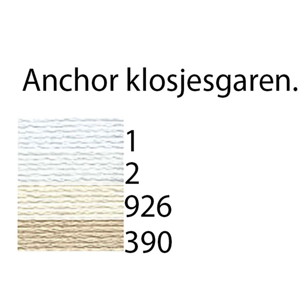 Anchor T194050 Kantklosgaren 500 meter dikte 50 - Kleur 1
