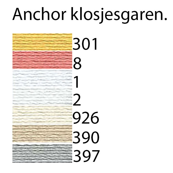 Anchor T198040 Kantklosgaren 900 meter dikte 40 - Kleur 1