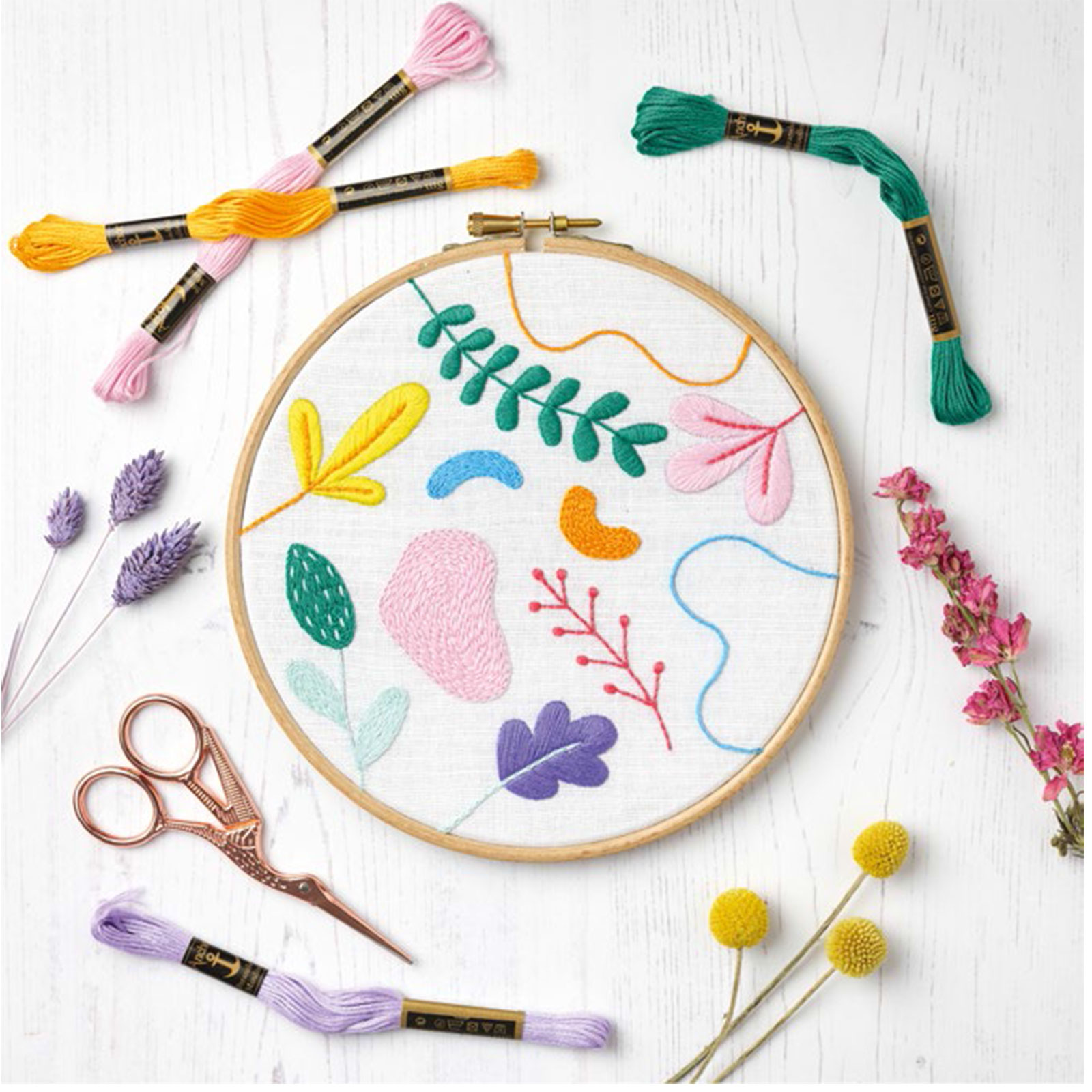 Anchor Graphic Floral 20x20cm (stk)* - STUK