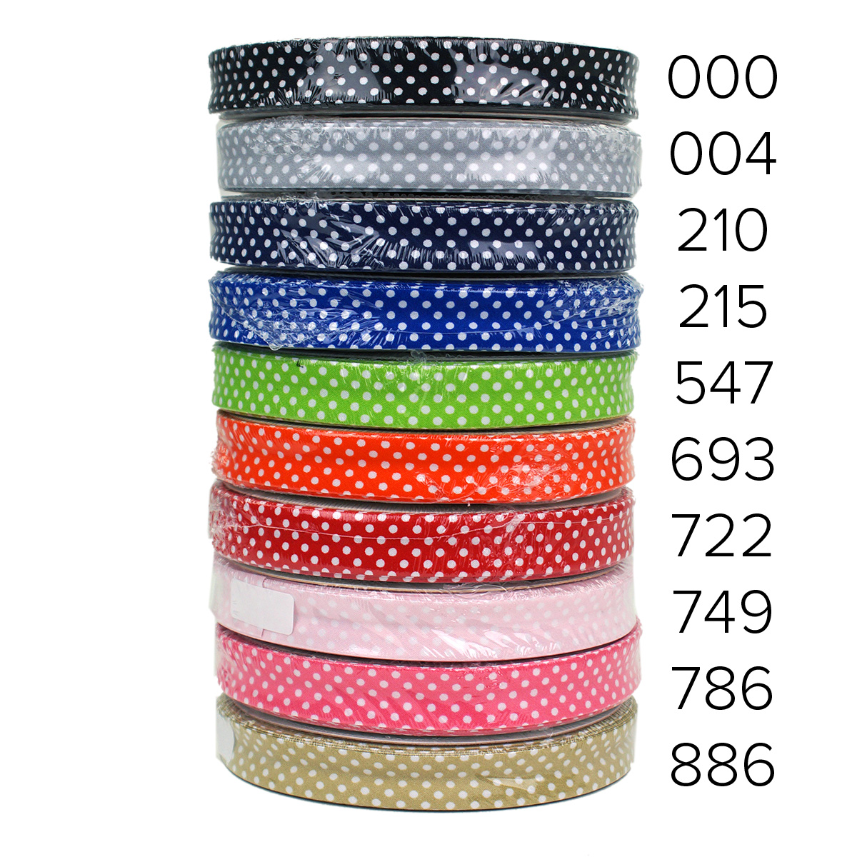 Biaisband stip 18 mm katoen - Kleur 000