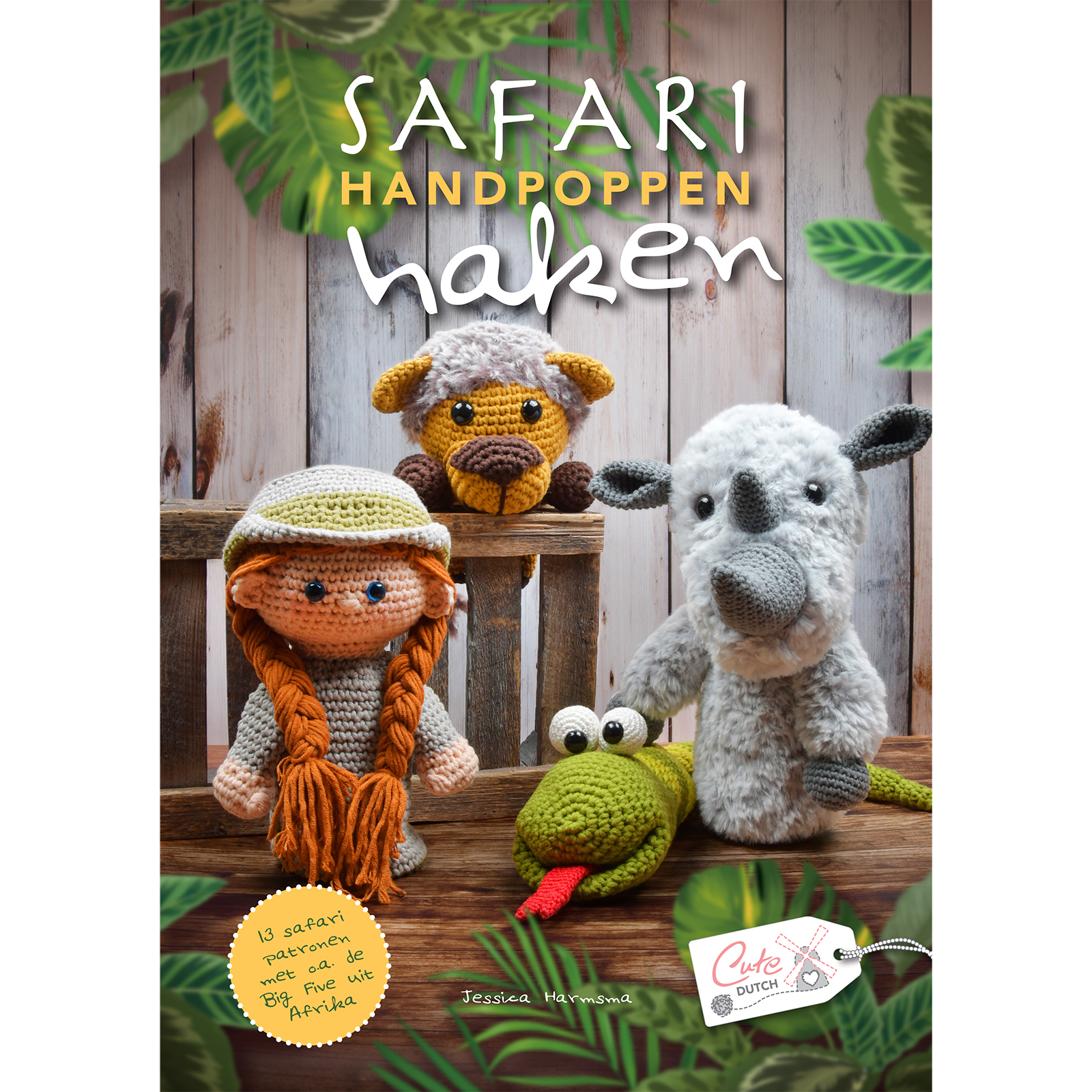 Boek Safari handpoppen haken  , ISBN 9789492636584 - STUK