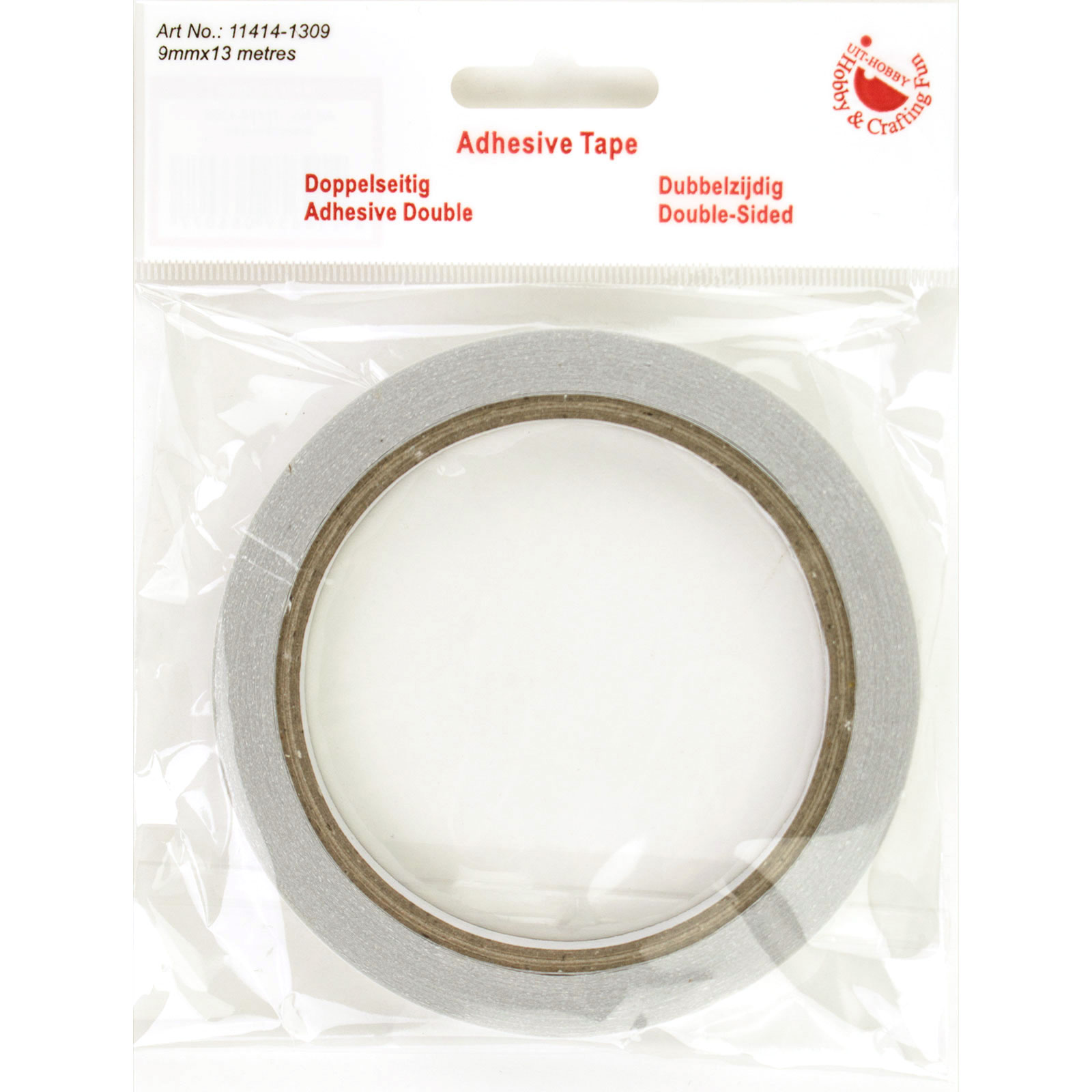 Merkloos 11414.1309 Dubbelzijdig tape 9 mm x 13 meter - Kaart