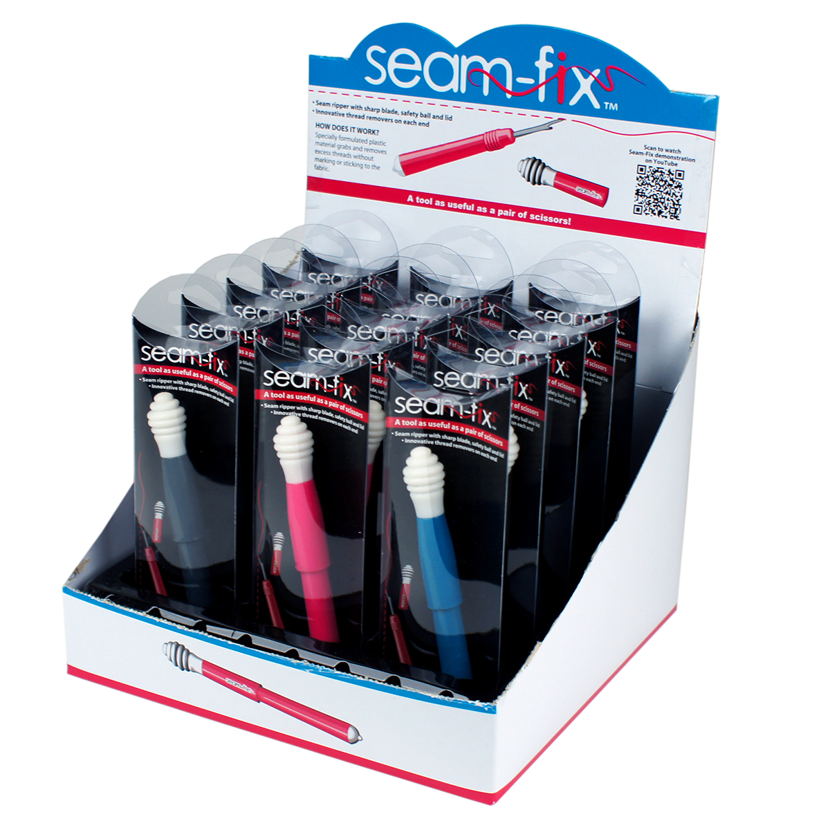 Merkloos AO19 Seam-Fix tornmes met draadverwijderaar - Display