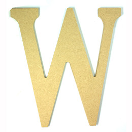 Merkloos 087.1000 Letters MDF 22 cm - Letter W