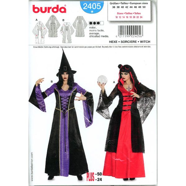 Burda patroon 2405 heks. Maat: 36-50 - STUK