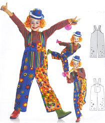 Burda patroon 2448 Clown. Maat: 104-164 - STUK