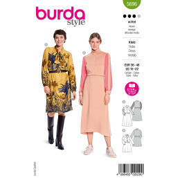 Burda naaipatroon 5696 groen - Jurken maat 36-48 - STUK