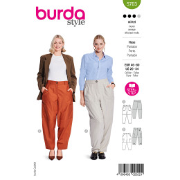 Burda naaipatroon 5703 groen - Broeken maat 46-60 - STUK