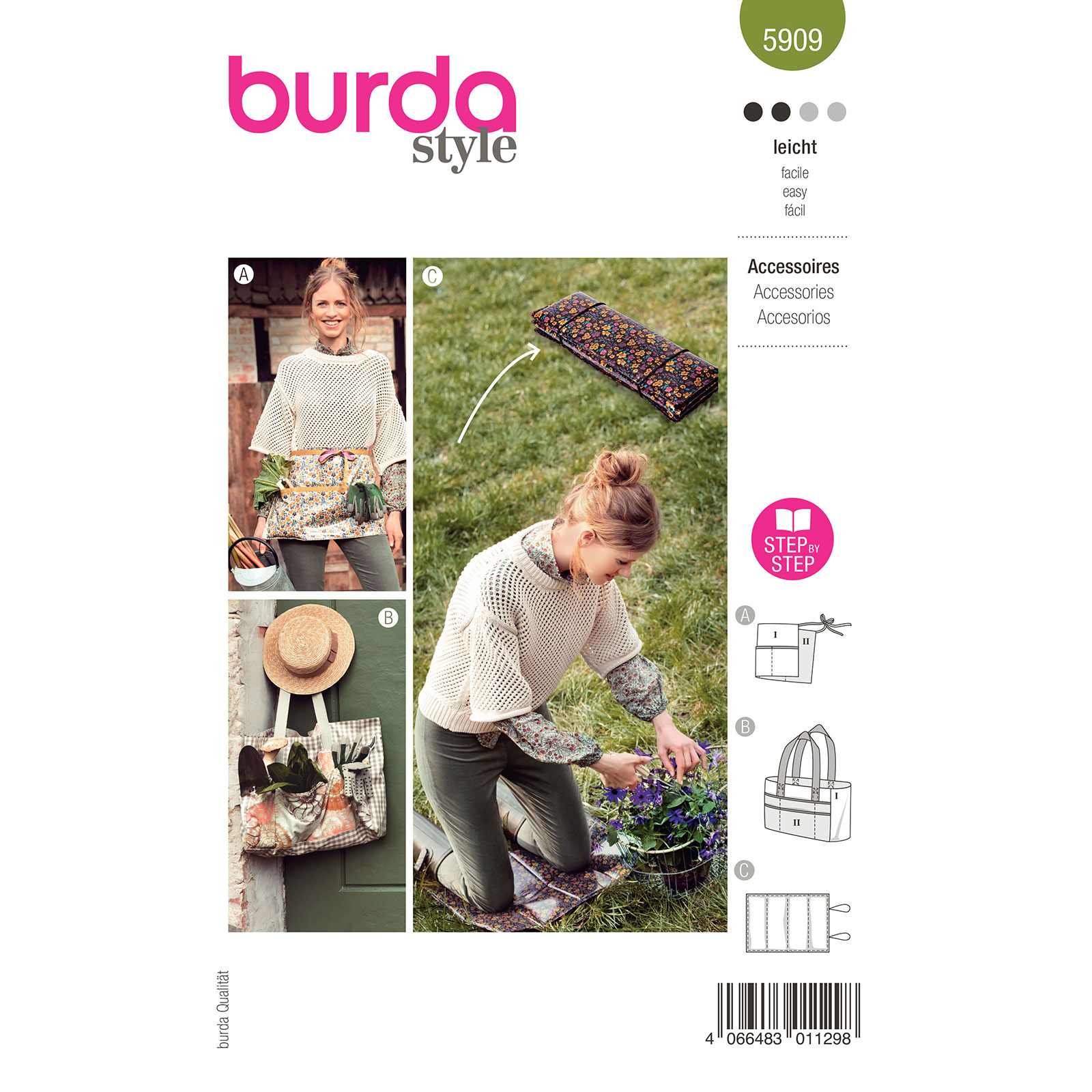 Burda naaipatroon 5909 groen - Accessories - STUK