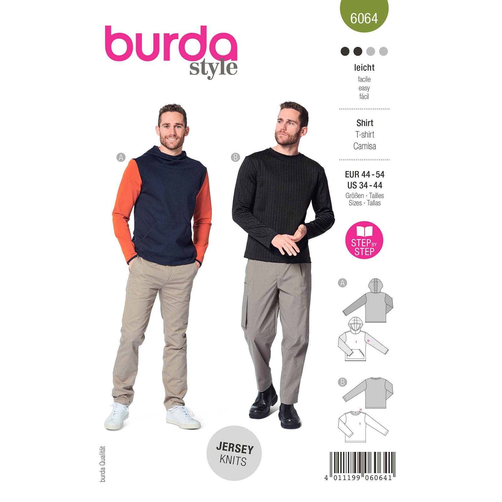 Burda patroon 6064 Shirt. Maat 44-54 - STUK