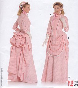 Burda patroon 7880 dameskostuum 1888. Maat: 36-48 - STUK