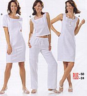 Burda patroon 7972 jurk. Maat: 38-50 - STUK