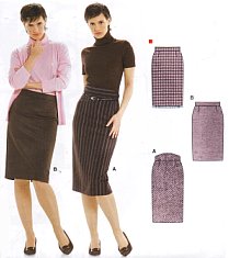 Burda patroon 8155 rok. Maat: 34-46 - STUK