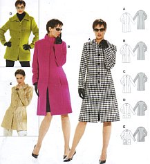 Burda patroon 8292 mantel. Maat: 36-48 - STUK