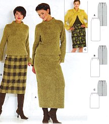 Burda patroon 8765 rok. Maat: 36-54 - STUK