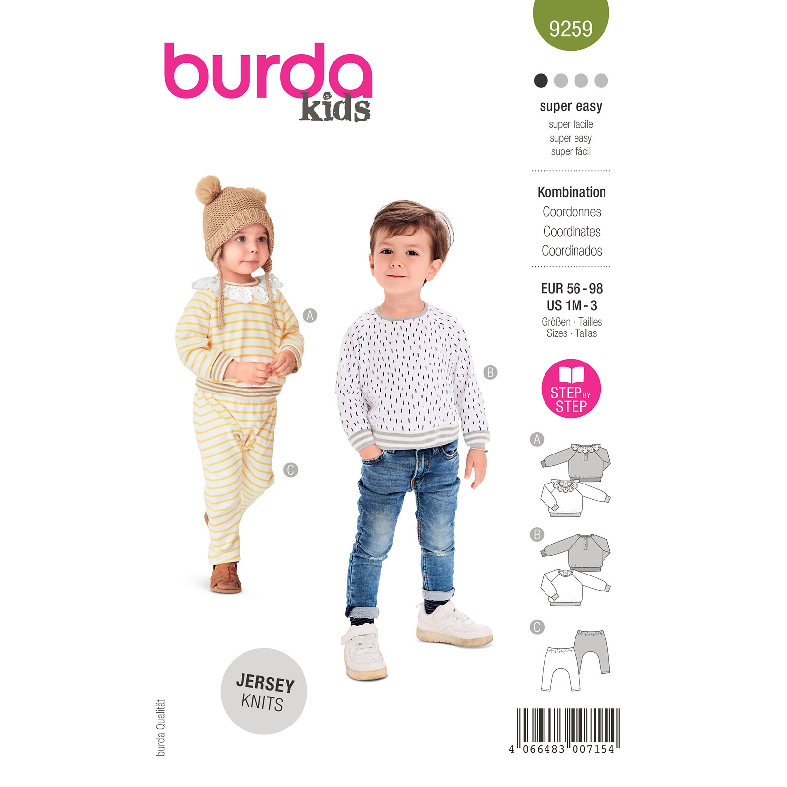 Burda naaipatroon 9259 groen - STUK