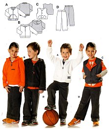 Burda patroon 9672 trainingsbroek. Maat: 98-140 - STUK