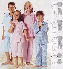 Burda patroon 9747 pyjama. Maat: 98-170 - STUK