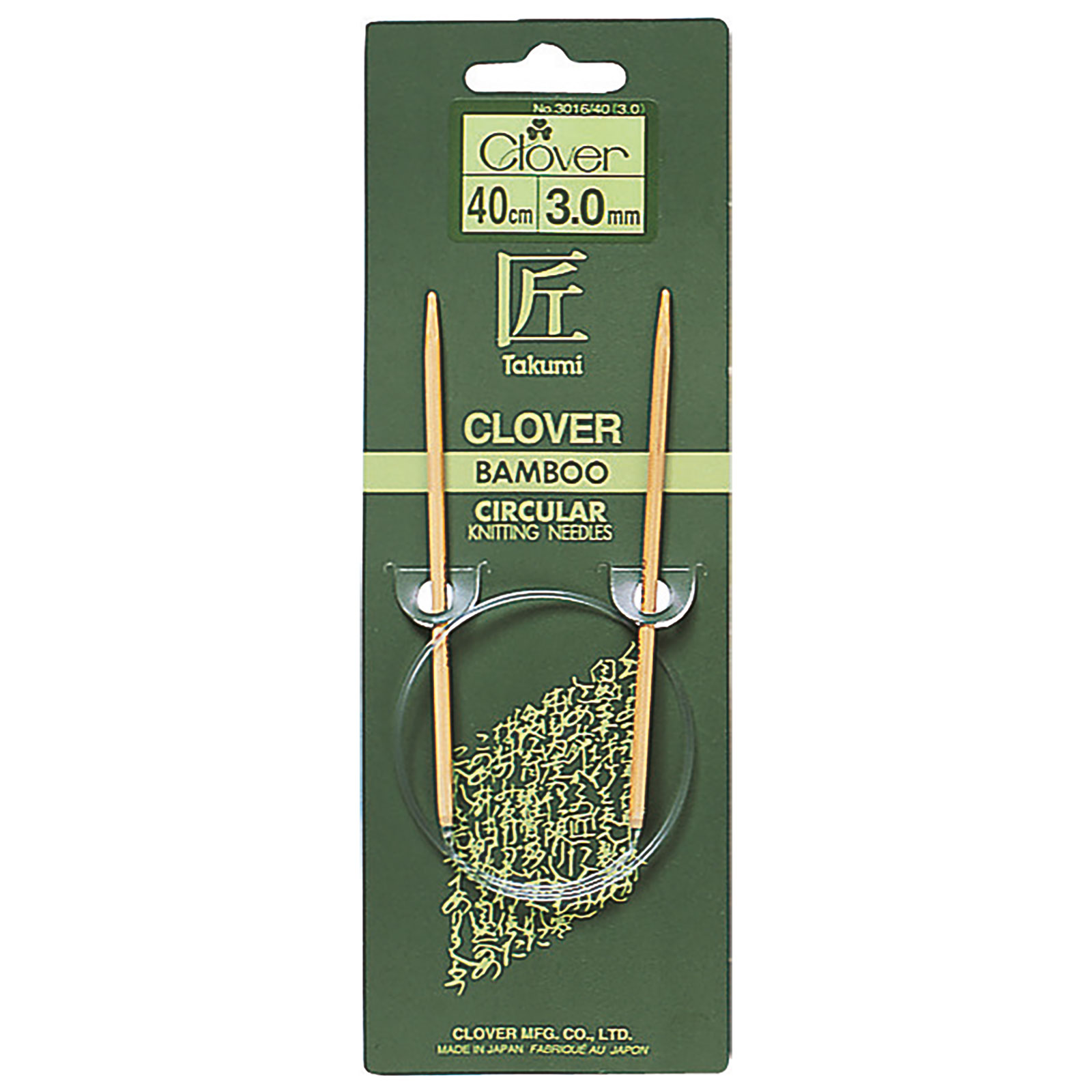 Clover 3016.40.400 Takumi bamboo rondbreinaald 40cm 4.0mm - Kaart