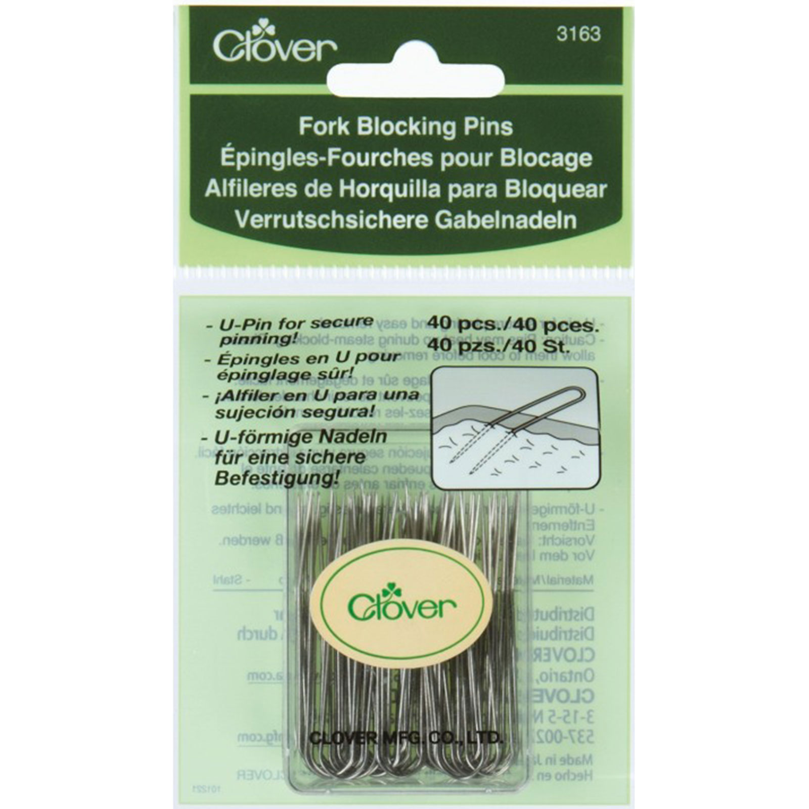 Clover 3163 Vork blockspelden - Kaart