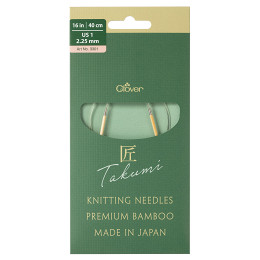 Clover 3301 Bamboo Rondbreinaalden PRO Takumi 40cm 2,25 mm - Kaart