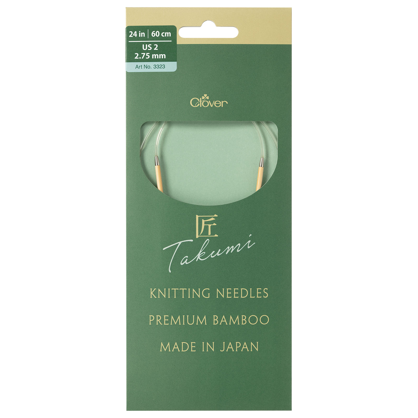 Clover 3323 Bamboo Rondbreinaalden PRO Takumi 60cm 2,75 mm - Kaart