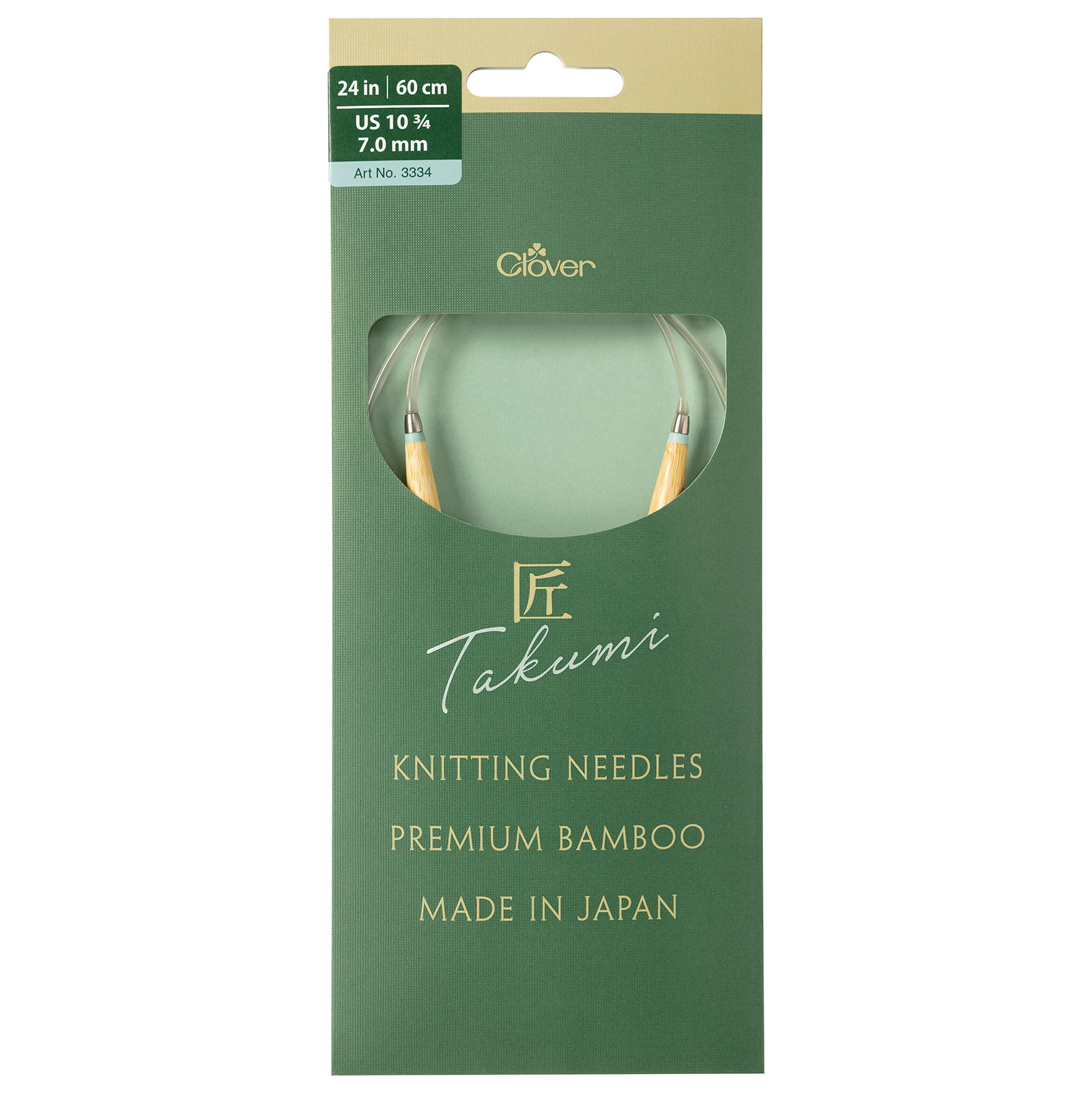 Clover 3334 Bamboo Rondbreinaalden PRO Takumi 60cm 7 mm - Kaart