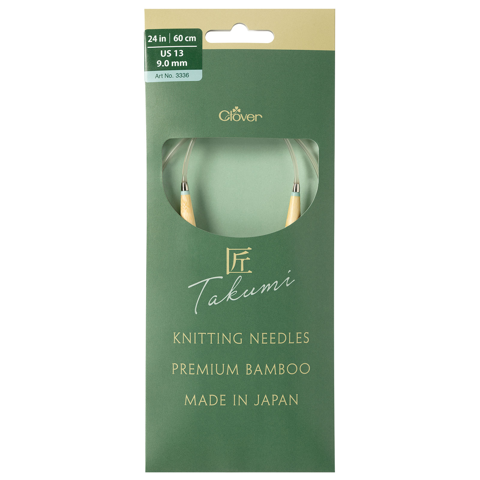 Clover 3336 Bamboo Rondbreinaalden PRO Takumi 60cm 9 mm - Kaart