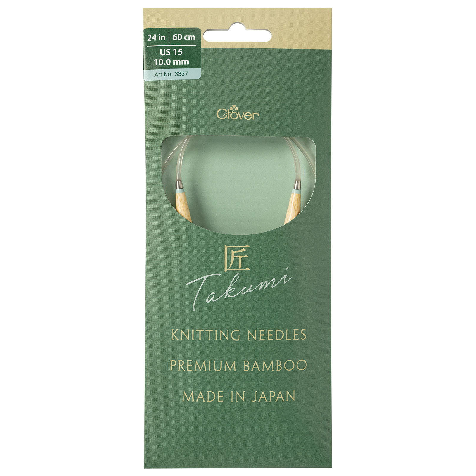 Clover 3337 Bamboo Rondbreinaalden PRO Takumi 60cm 10 mm - Kaart