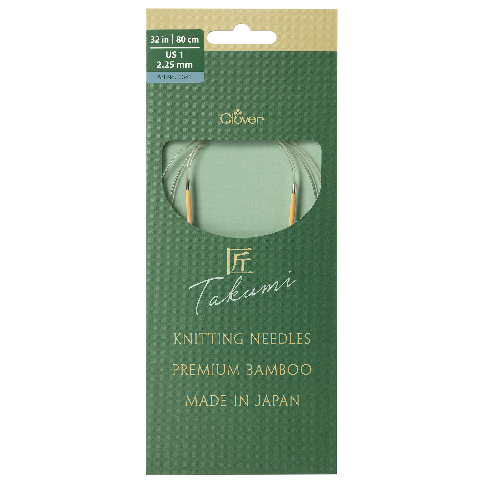 Clover 3341 Bamboo Rondbreinaalden PRO Takumi 80cm 2,25 mm - Kaart