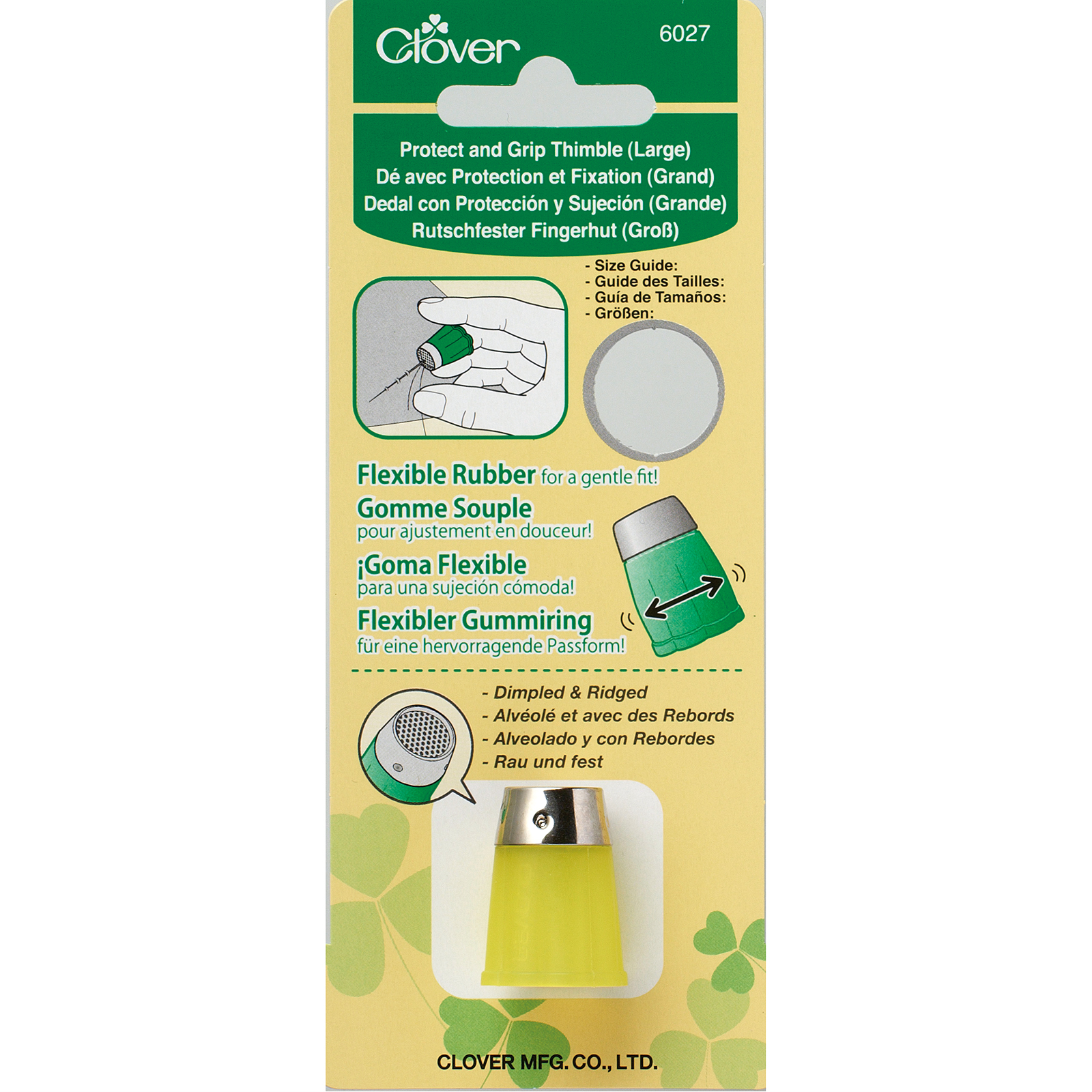 Clover 6027 Vingerhoed Protect and Grip - Kaart