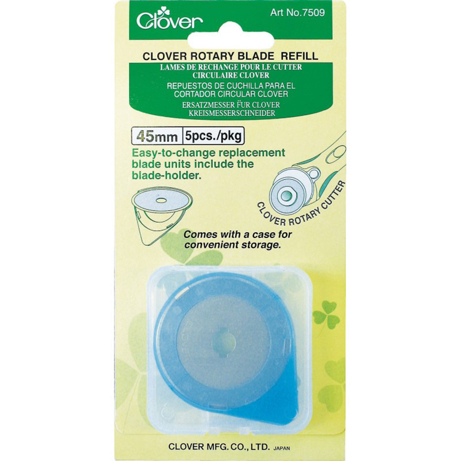 Clover 7509 Rotary reservemes 45mm - Kaart