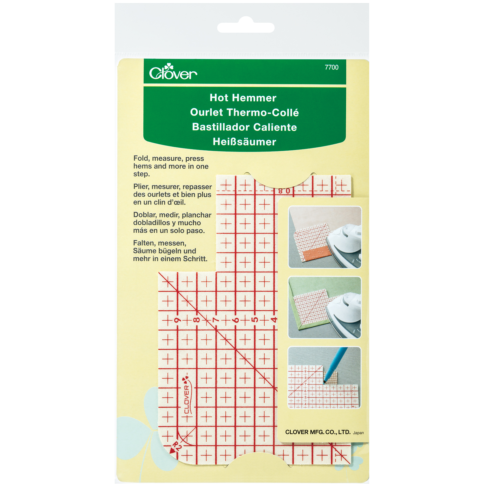 Clover 7700 Hot Hemmer - Kaart